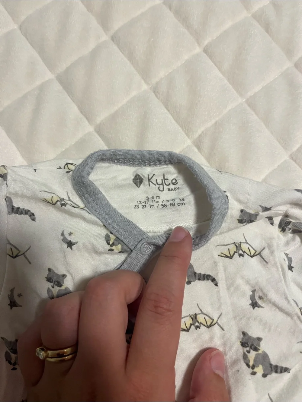 Kyte Baby Bamboo OG Snap Retired Twilight Print Bundler Layette Sack Gown 3-6 mo